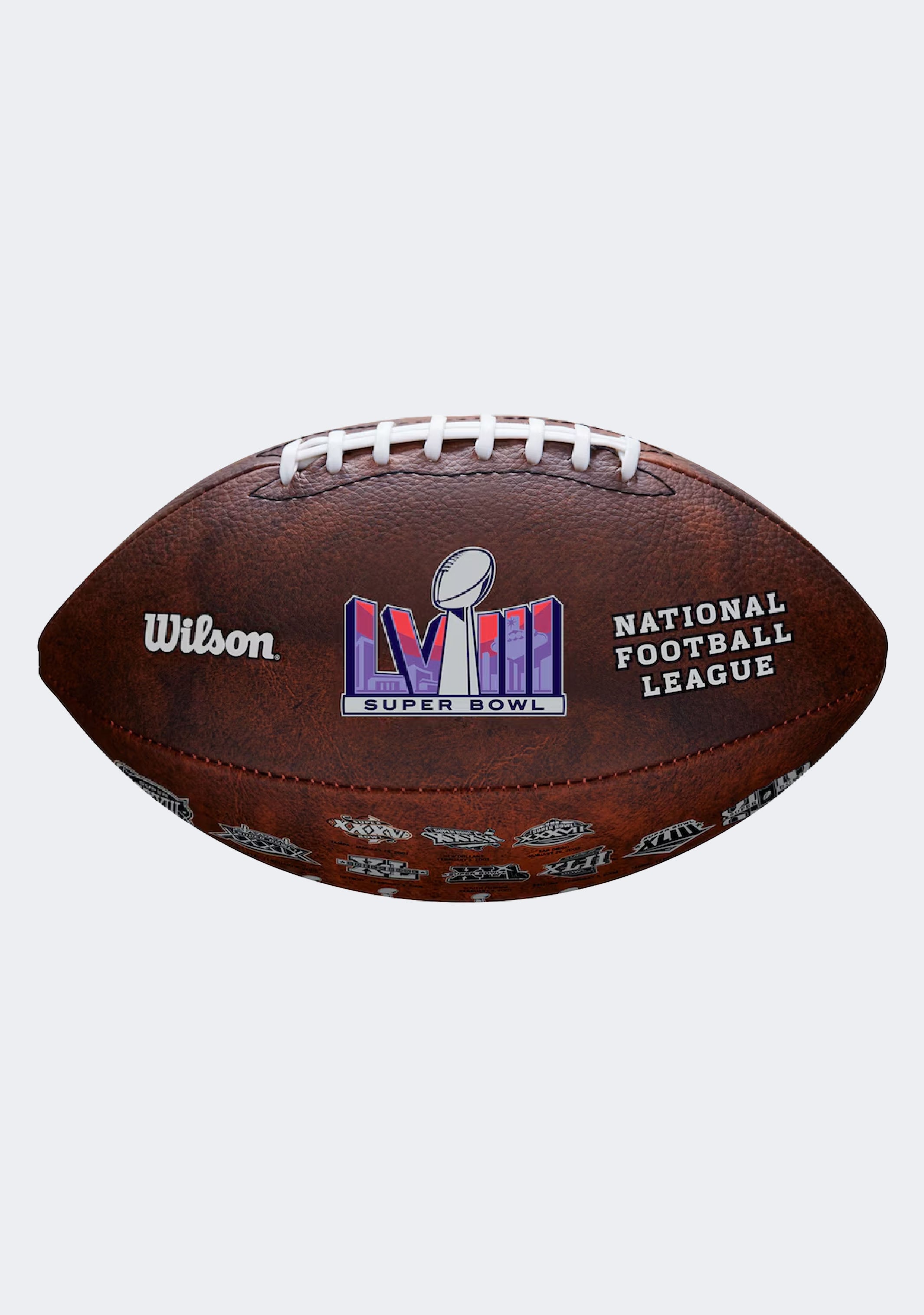 Wilson Super Bowl LVIII Throwback Logos Official Ball – Jim Kidd
