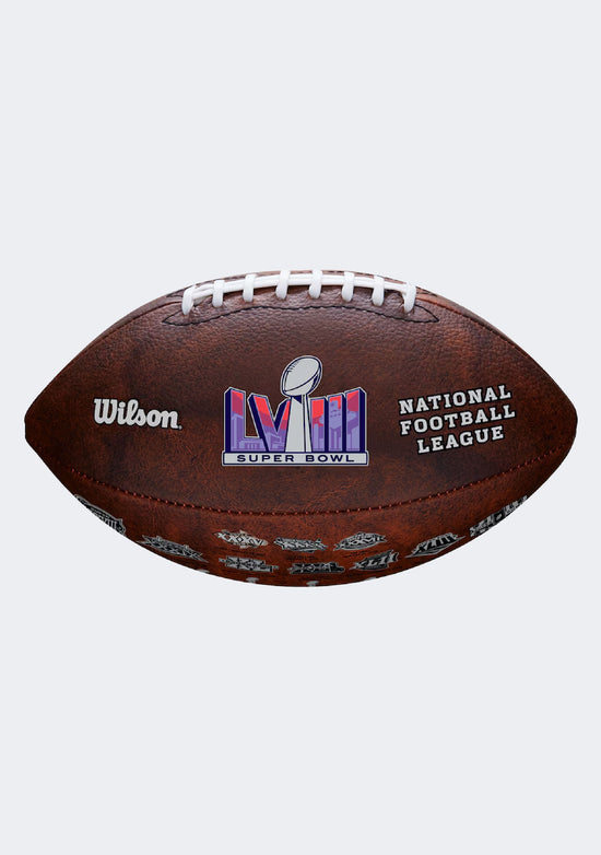 Wilson Super Bowl LVIII Throwback Logos Official Ball