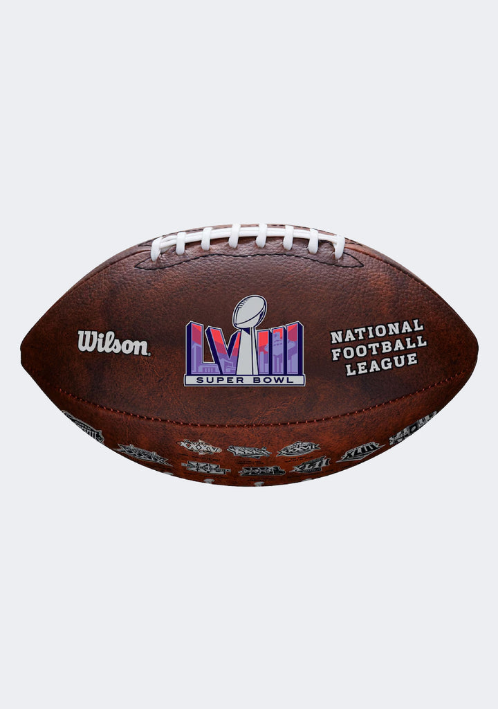 Wilson Super Bowl LVIII Throwback Logos Official Ball