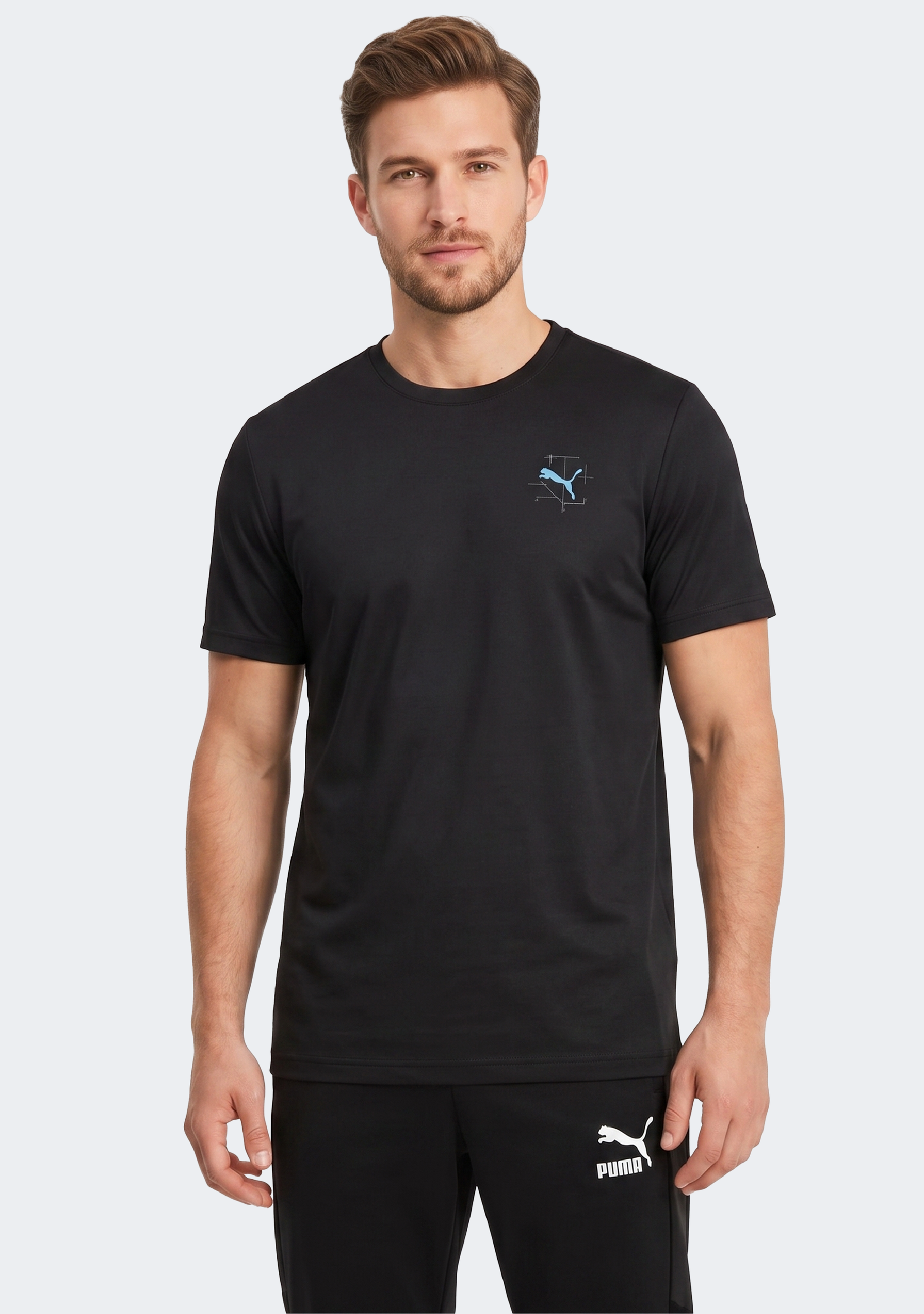 Puma Men's Illustrative Graphic Running Tee
