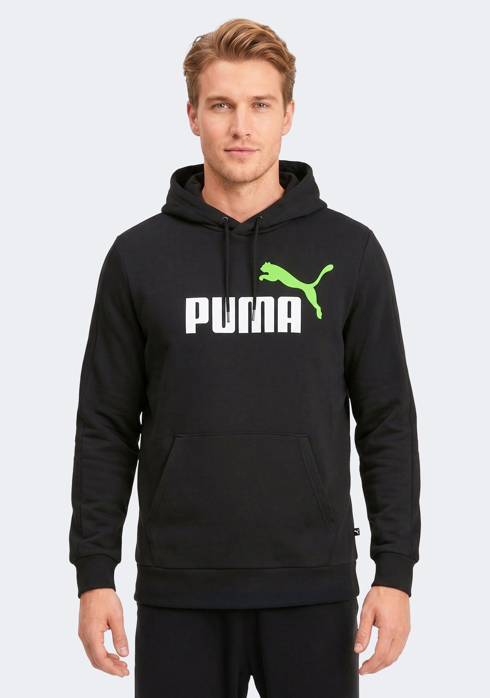 Puma Men's Essentials+ Two-Tone Big Logo Hoodie