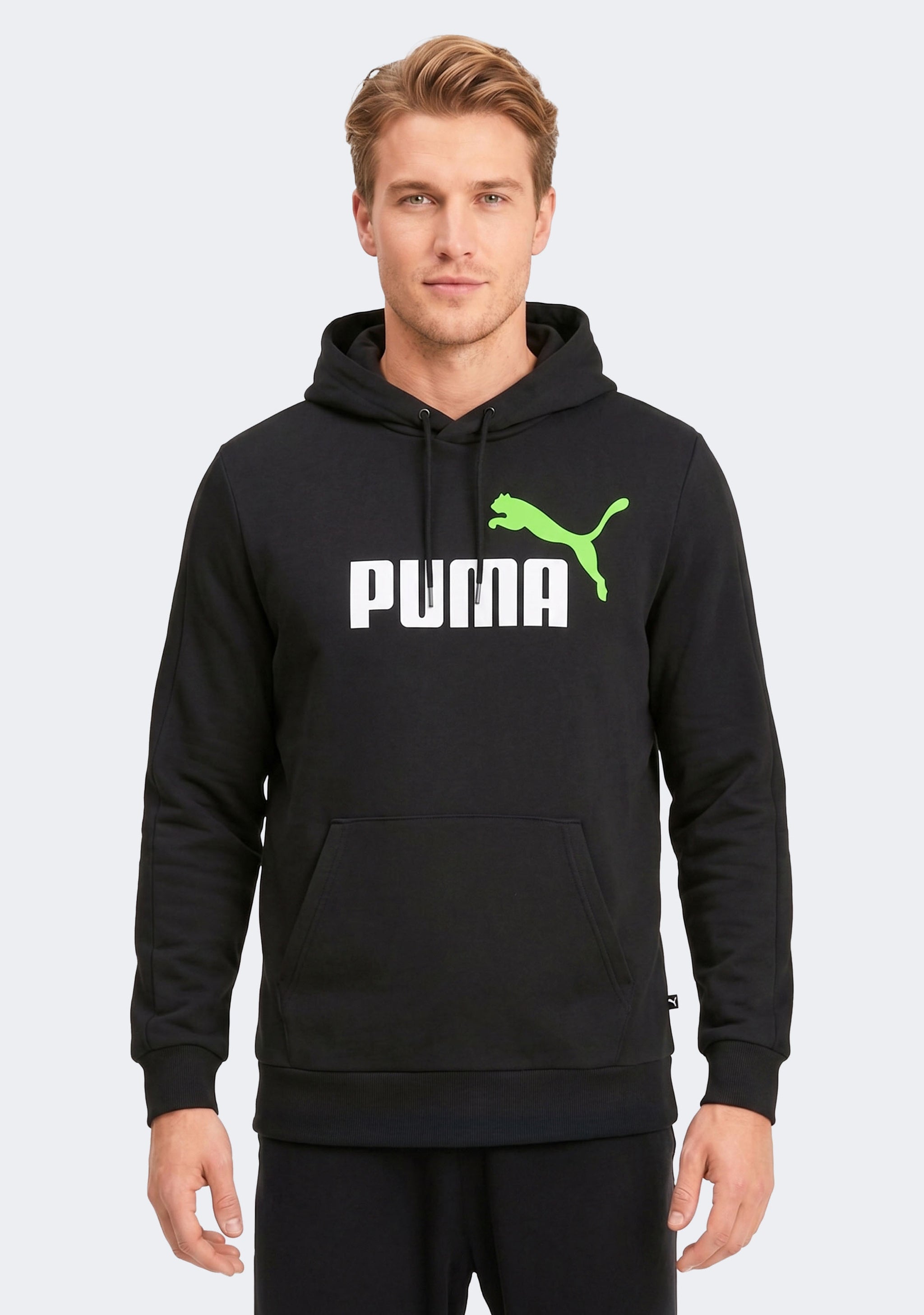 Puma Men's Essentials+ Two-Tone Big Logo Hoodie