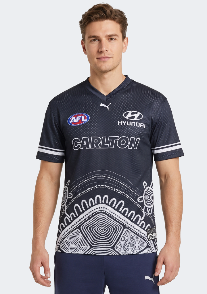 Puma Men's Carlton Blues 2026 Warm Up Top