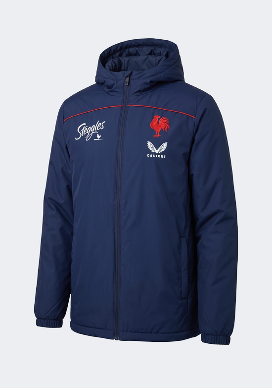 Castore Men's Sydney Roosters Quilted Rain Coat