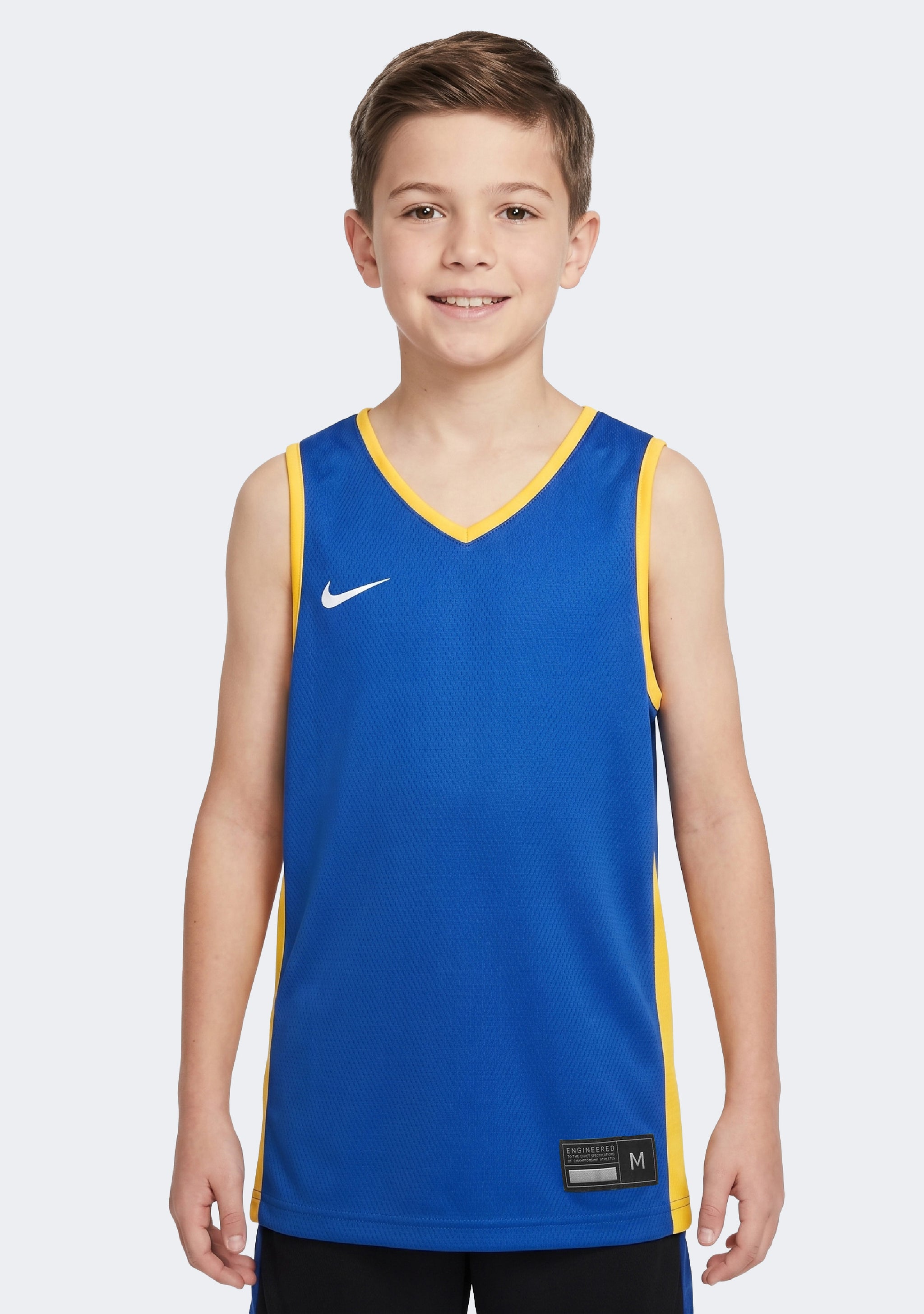 Nike Kids' Team Basketball Reversible Training Tank - Yellow/Royal