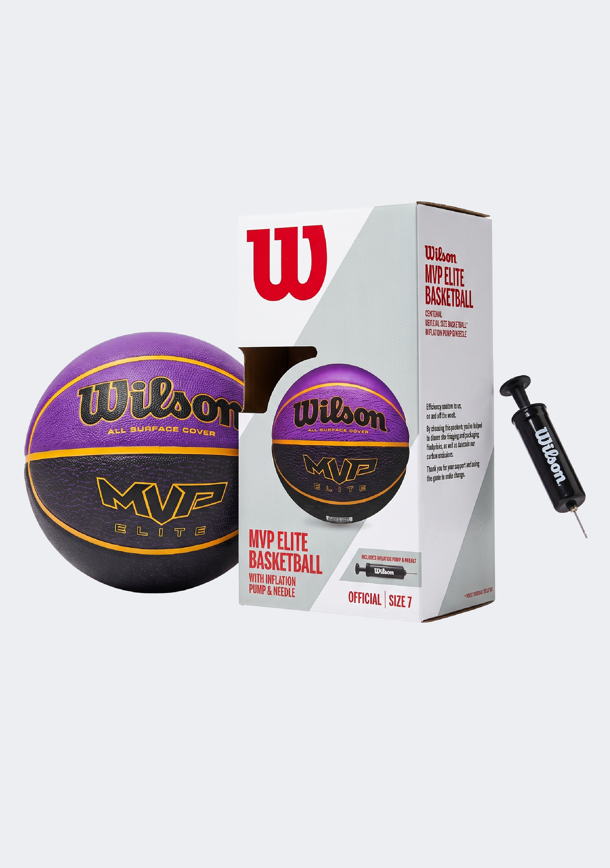 Wilson MVP Elite Basketball Set With Inflation Pump & Needle