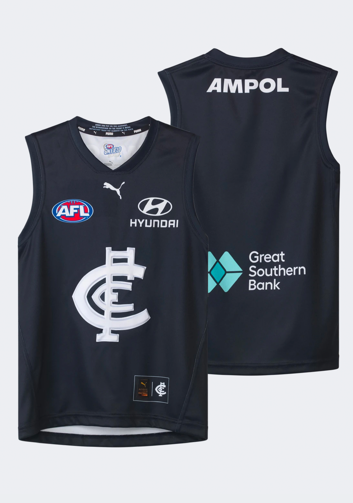 Puma Kids' Carlton Blues 2026 Home Guernsey
