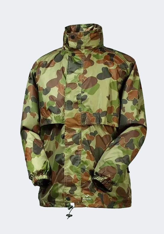 Rainbird Adults Unisex Stowaway Jacket Camo Print
