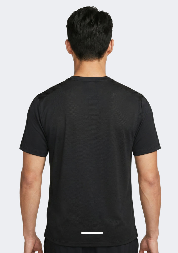 Nike Men's Dri-Fit 1.0 Black Miler Running T- Shirt
