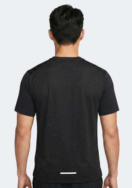 Nike Men's Dri-Fit 1.0 Black Miler Running T- Shirt