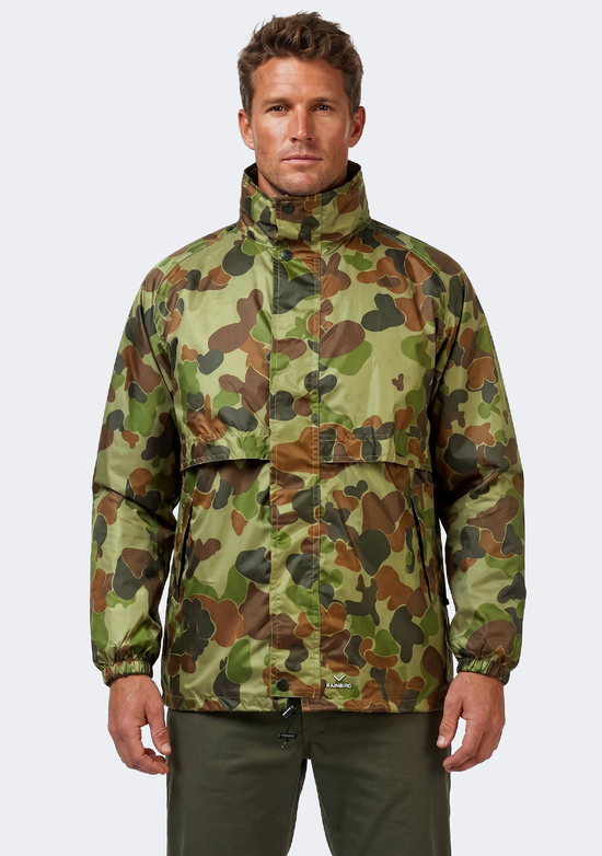 Rainbird Adults Unisex Stowaway Jacket Camo Print