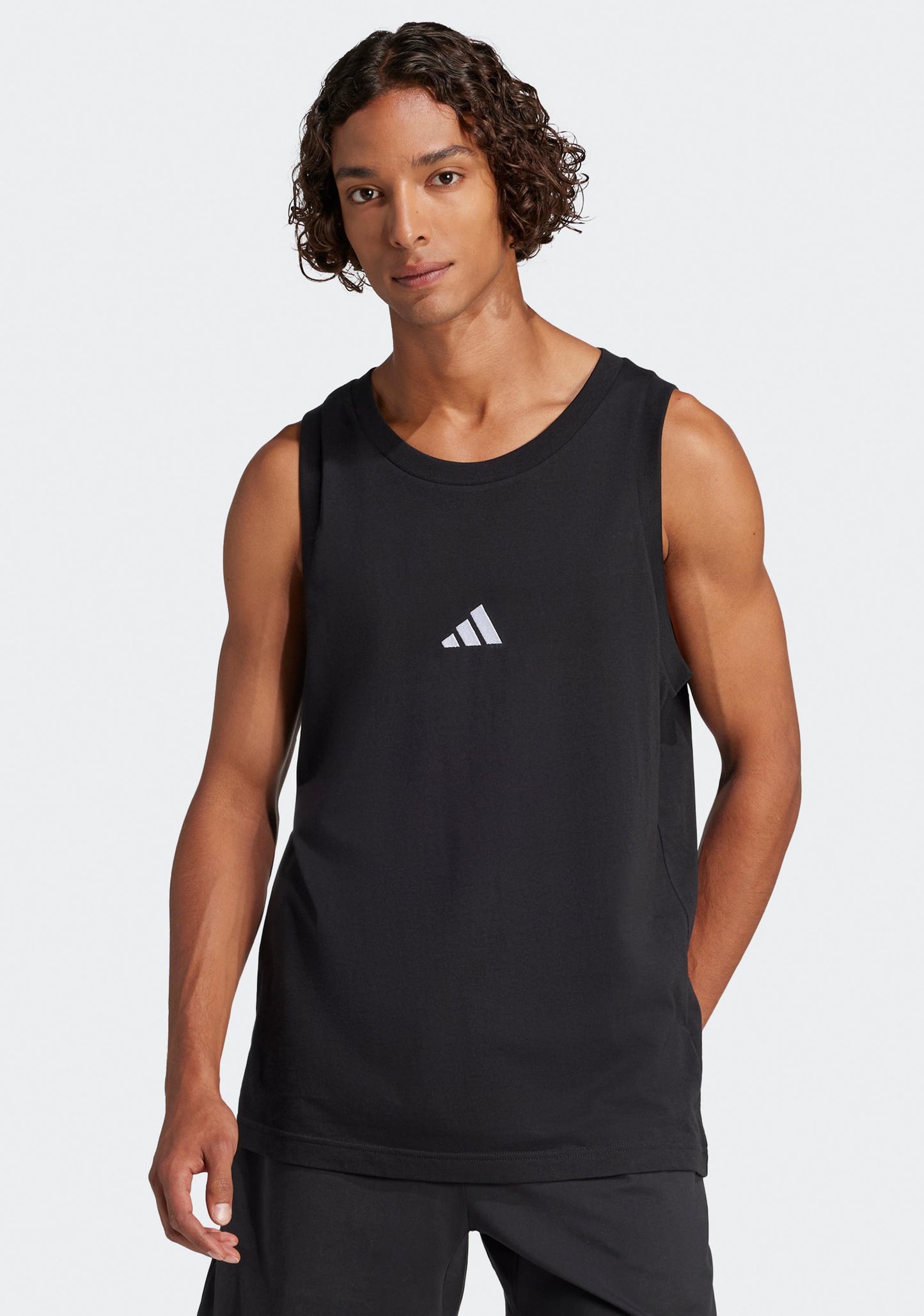 Adidas Men's Essentials Small Logo Tank Top