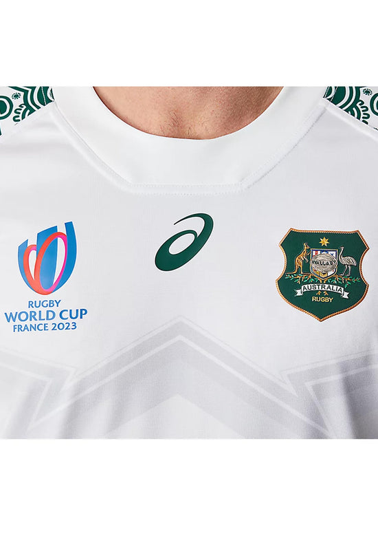 Asics Mens Wallabies RWC23 Replica Alternate Jersey <br> 2111B696 100
