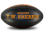 Sherrin Design Leather Black/Orange <br> 4453/B-O