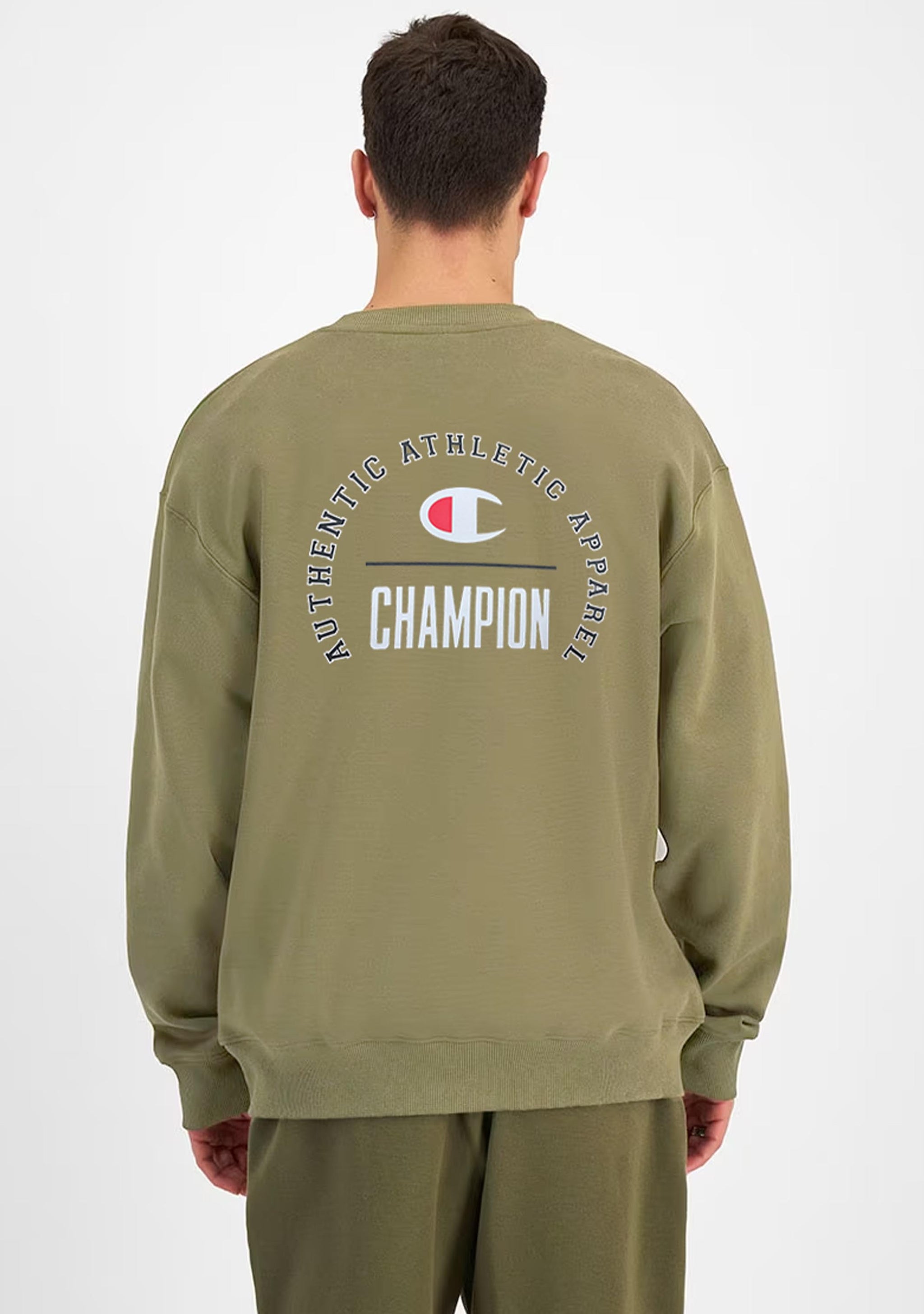 Champion Mens SPS Graphic Print Crew