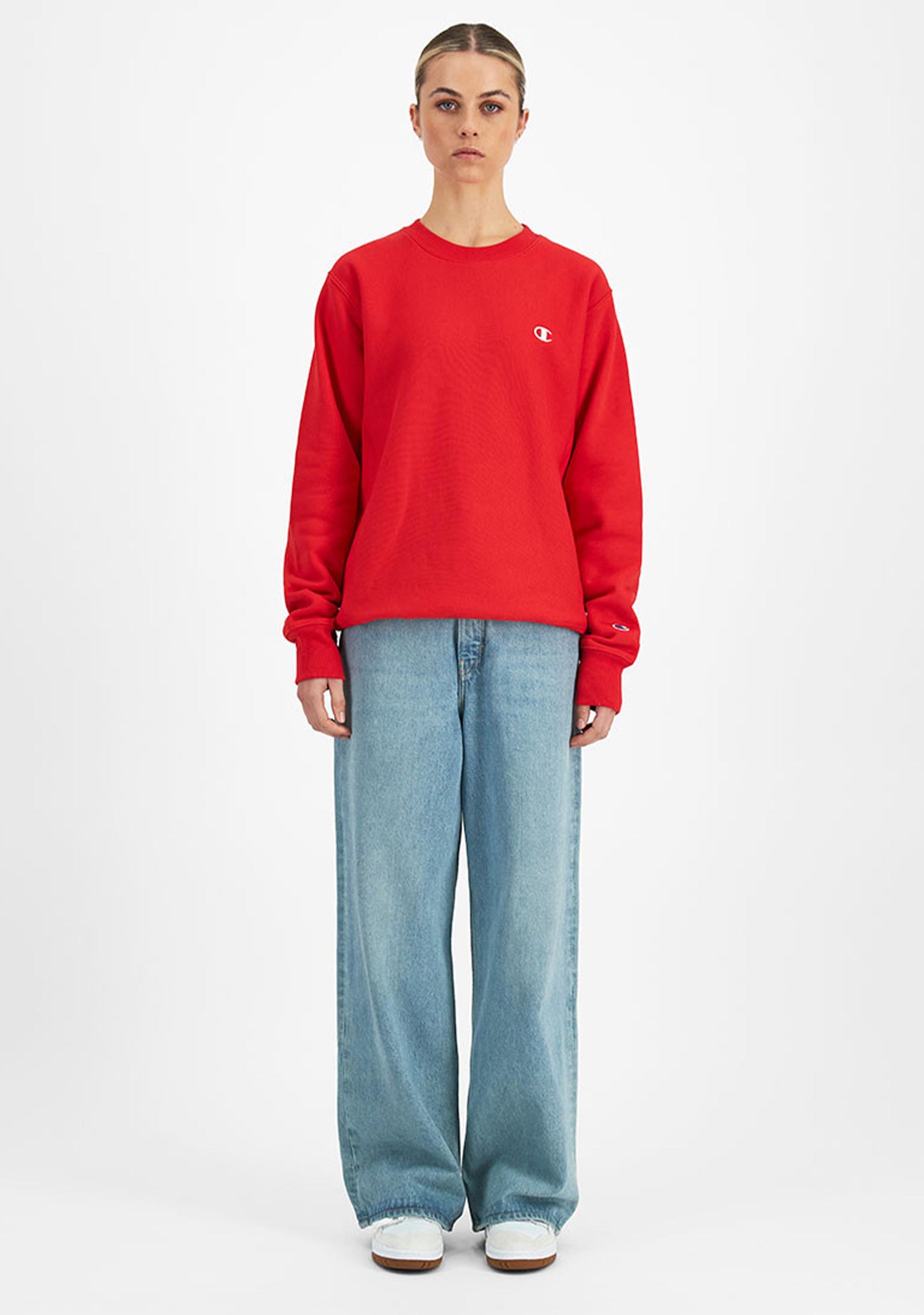Champion Men's Reverse Weave Small C-Logo Crew
