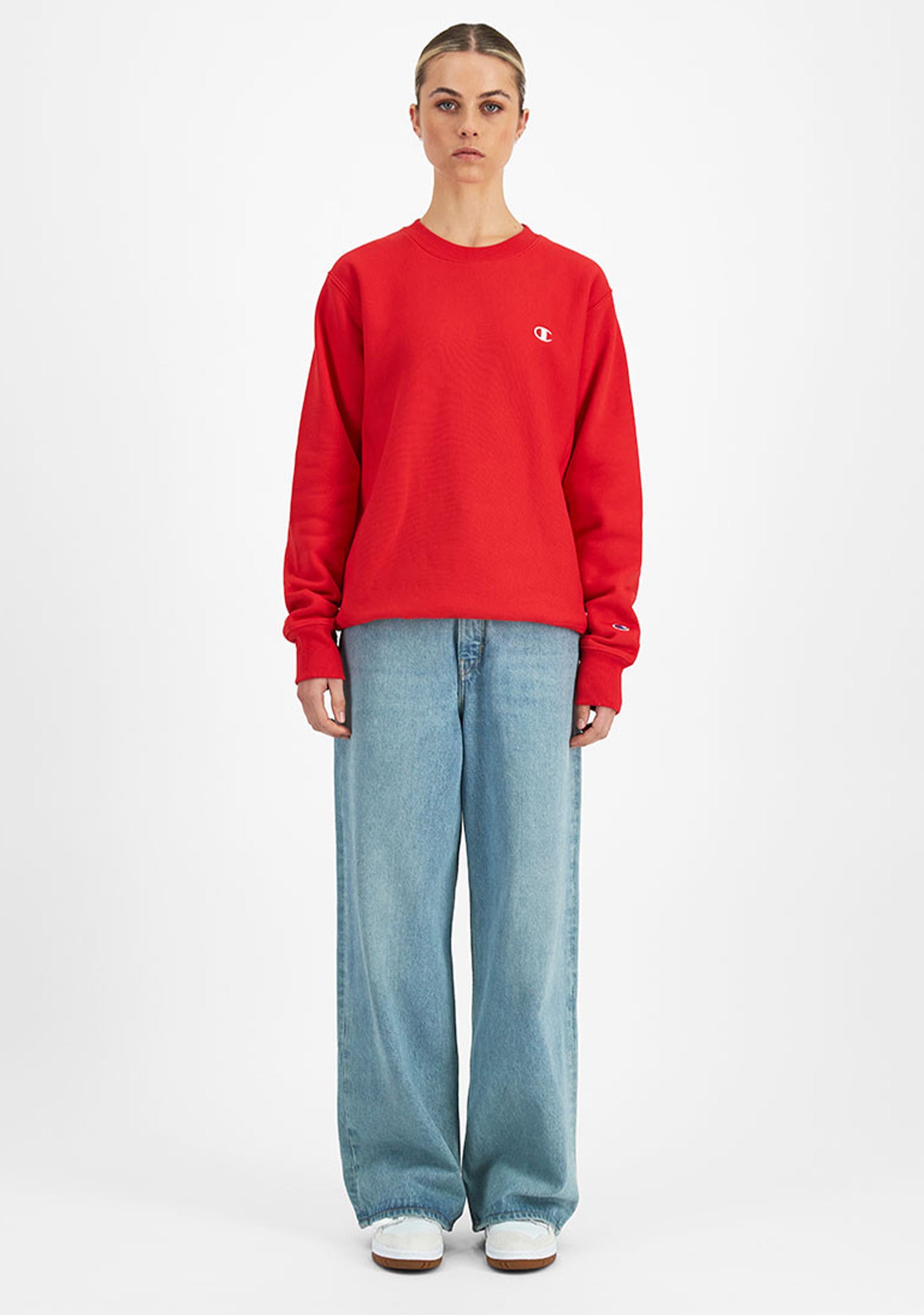 Champion Men's Reverse Weave Small C-Logo Crew