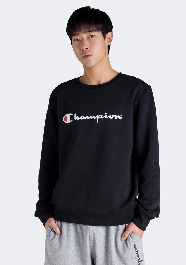 Champion Men’s Script Crew Black