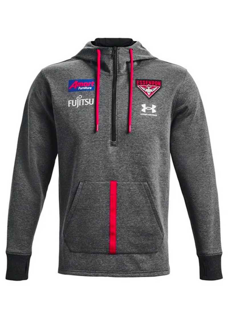 Under Armour Essendon FC Mens Accelerate Hoodie Grey <br> 1374984 001