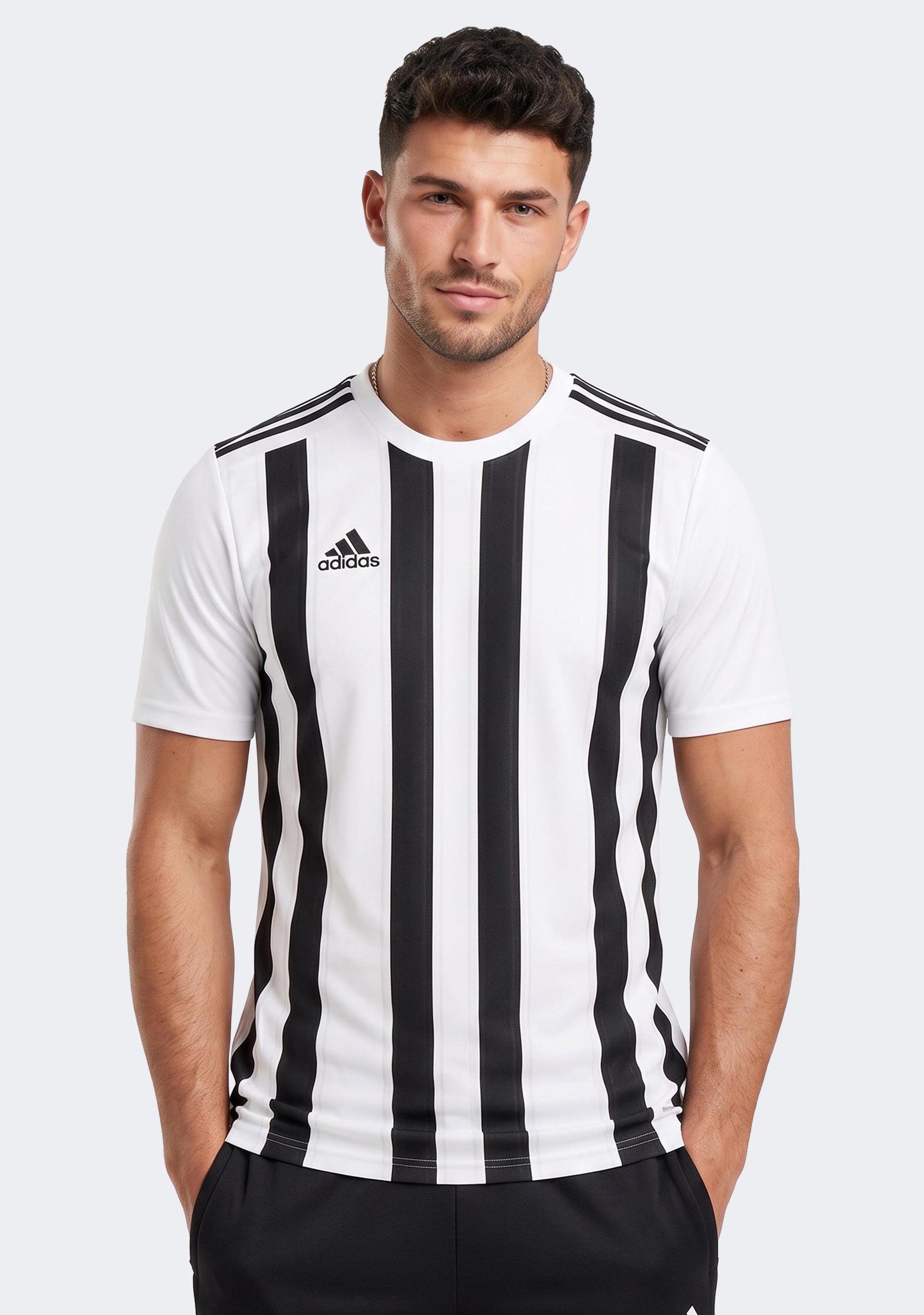 Adidas Men's Striped 21 Jersey White/Black