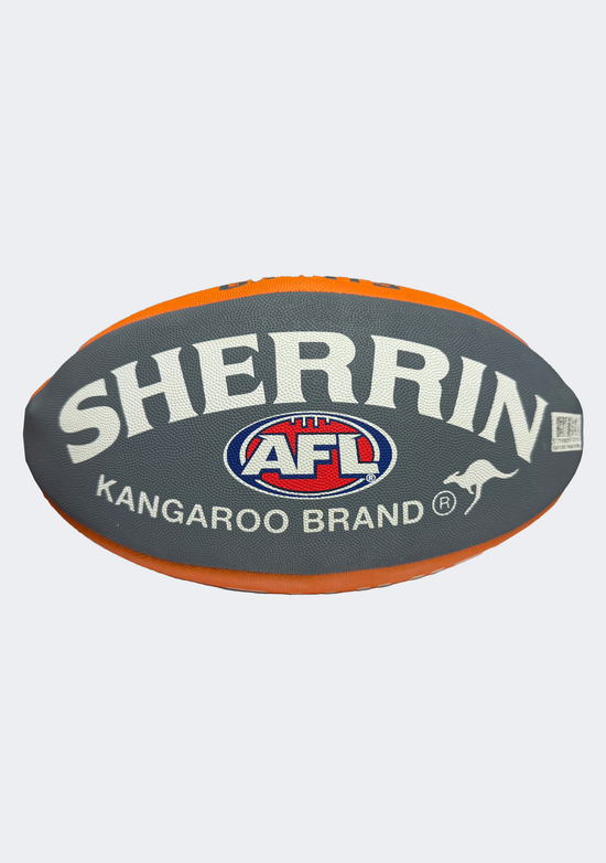 Sherrin GWS Giants Rubber Synthetic Footy