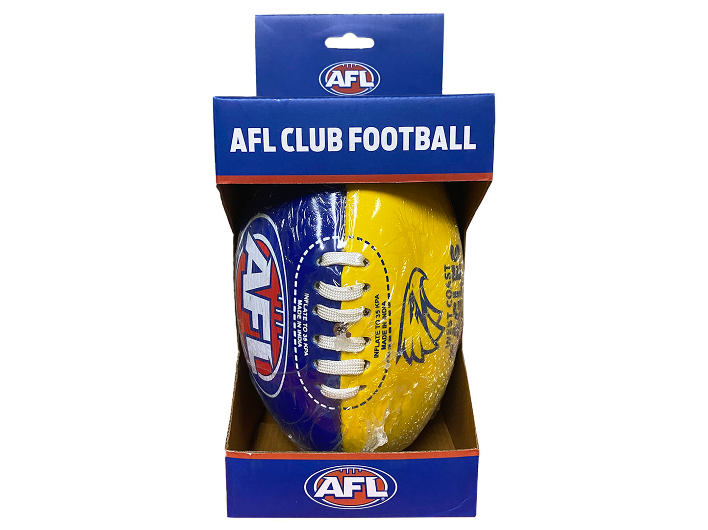 Burley PVC AFL West Coast Eagles Football 20cm
