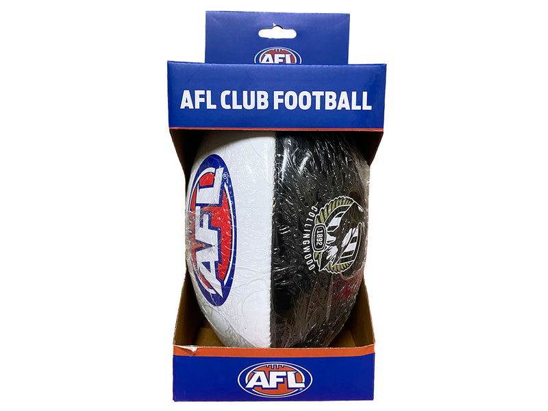Burley PVC AFL Collingwood Magpies Footy Ball 20cm <br> 9BA102G004