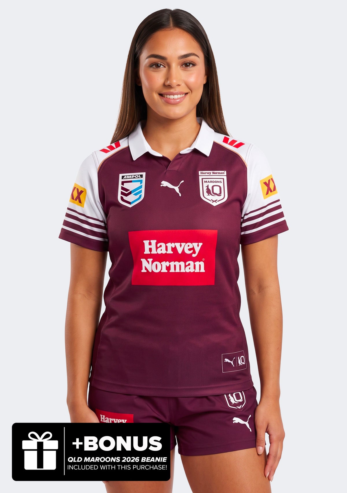 Puma Women's QLD Maroons 2026 WSOO Replica Home Jersey