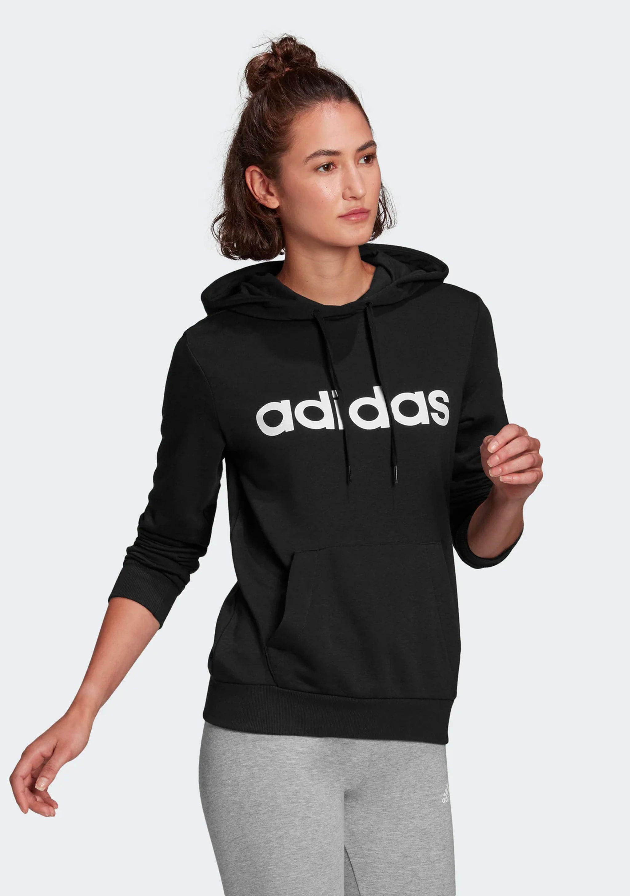 Adidas Women's Essentials Linear Cotton Hoodie