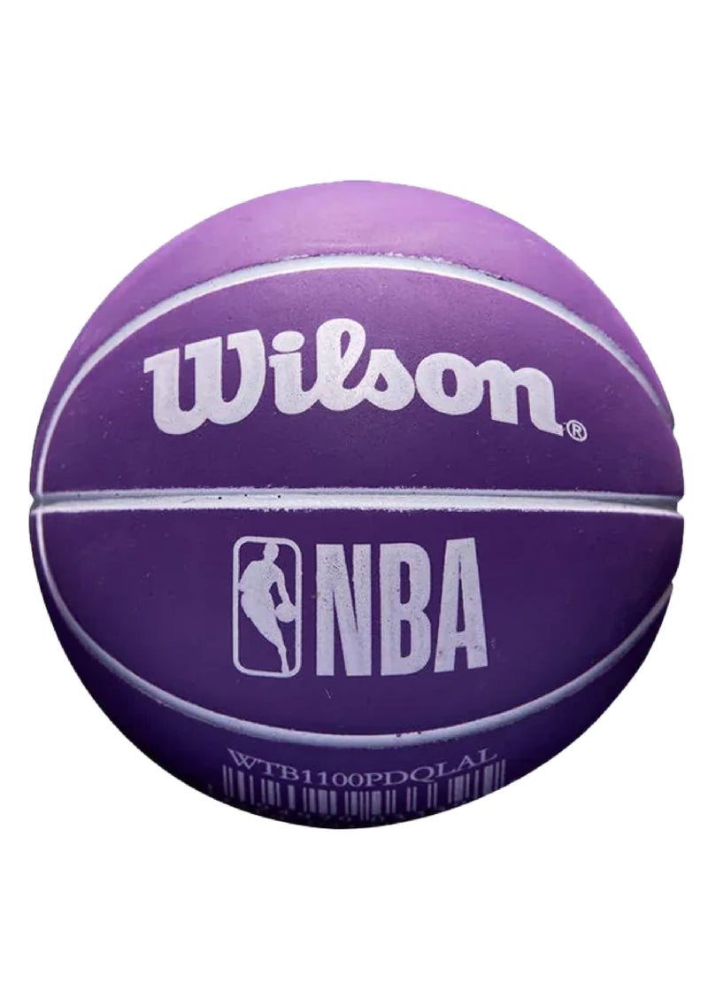 Wilson NBA Los Angeles Lakers Dribble High Bounce Ball <br> WTB1100PDQLAL