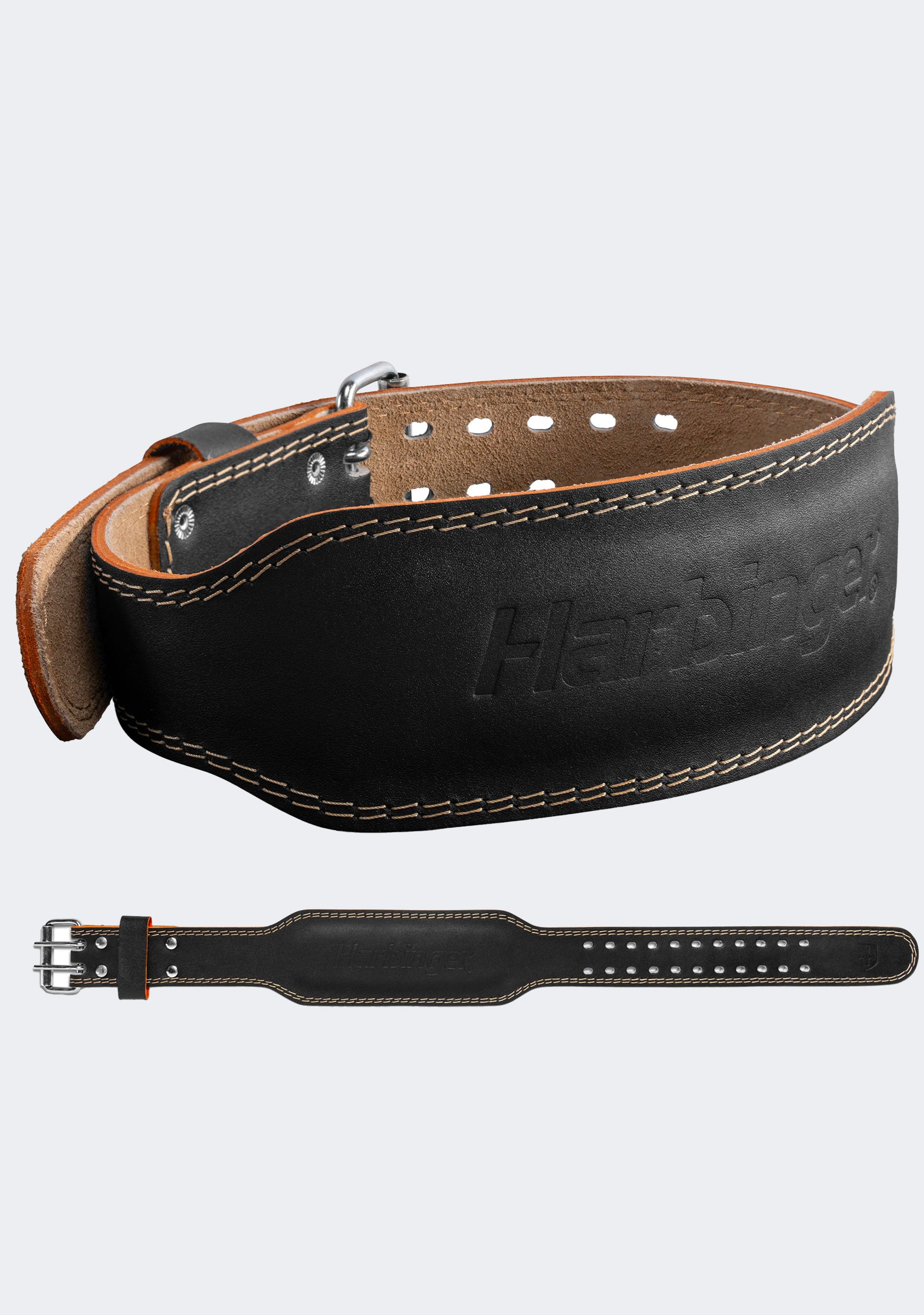 Harbinger Padded 4-inch Leather Weightlifting Belt