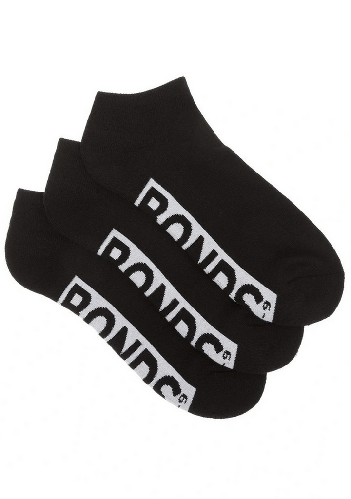 Bonds Adults Cushioned Low Cut 3 Pack Black