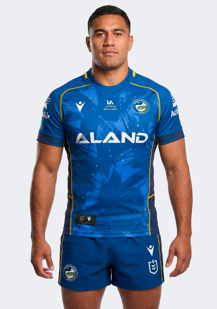Macron Men's Parramatta Eels 2023 NRL Preseason Training Jersey