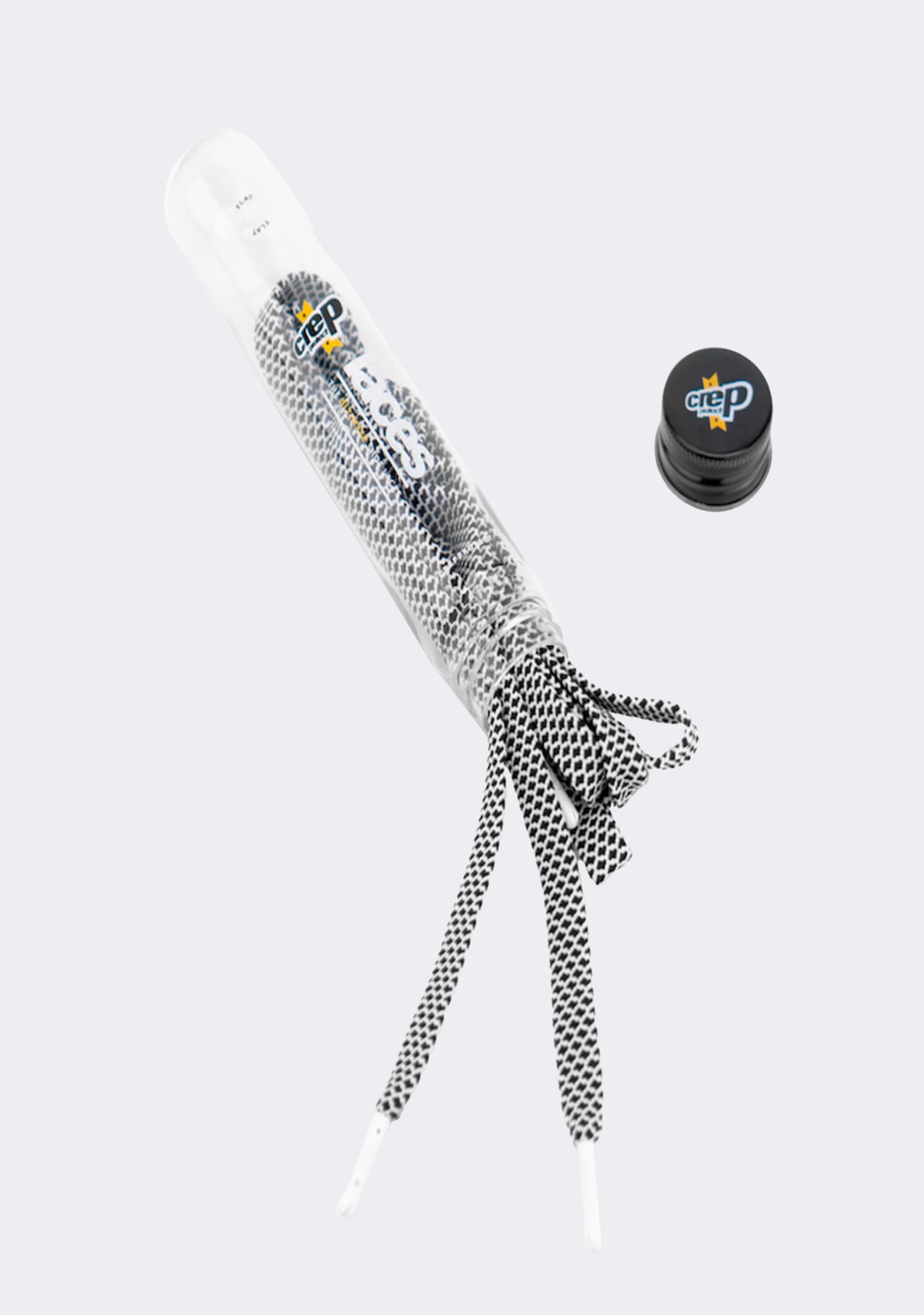 Crep Protect Flat Laces White & Black