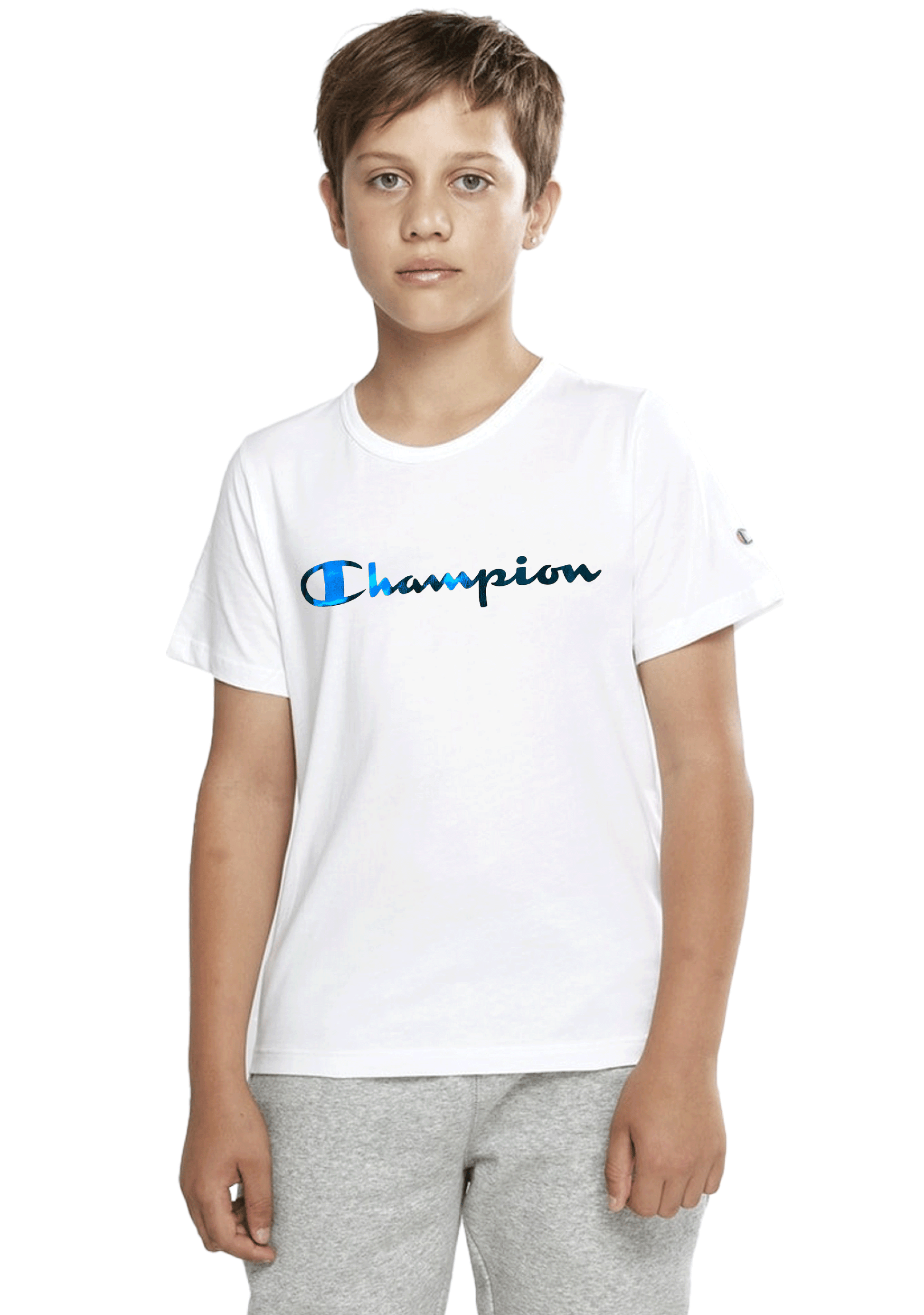 Champion Junior Foil Script Tee