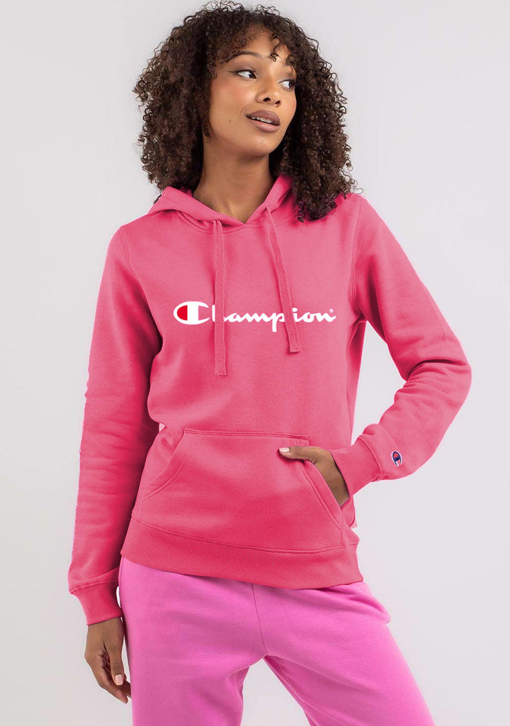 Champion Women’s Script Hoodie Red/Pink