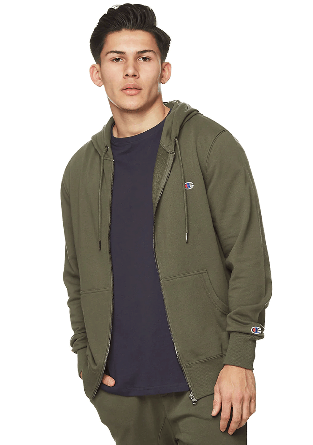 Green champion hoodie mens shop
