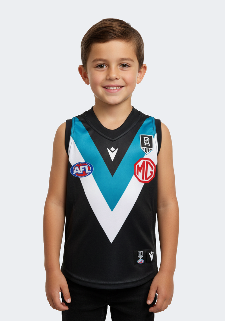 Macron Kids' PAFC M20 Home Poly Replica Sleeveless Guernsey