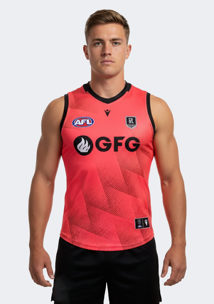 Macron Men's Port Adelaide Poly Training Guernsey