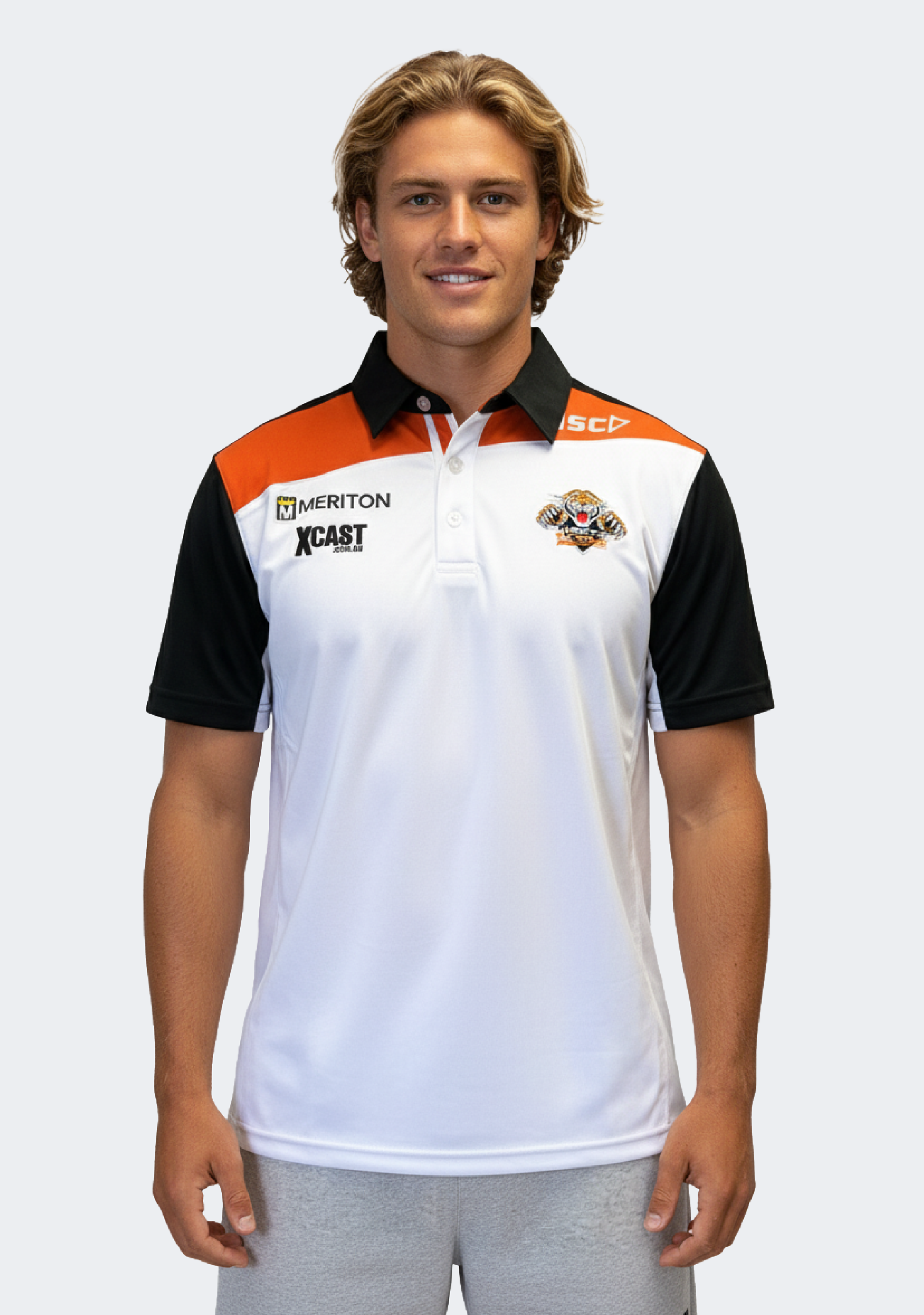 ISC Men’s Wests Tigers Polo White