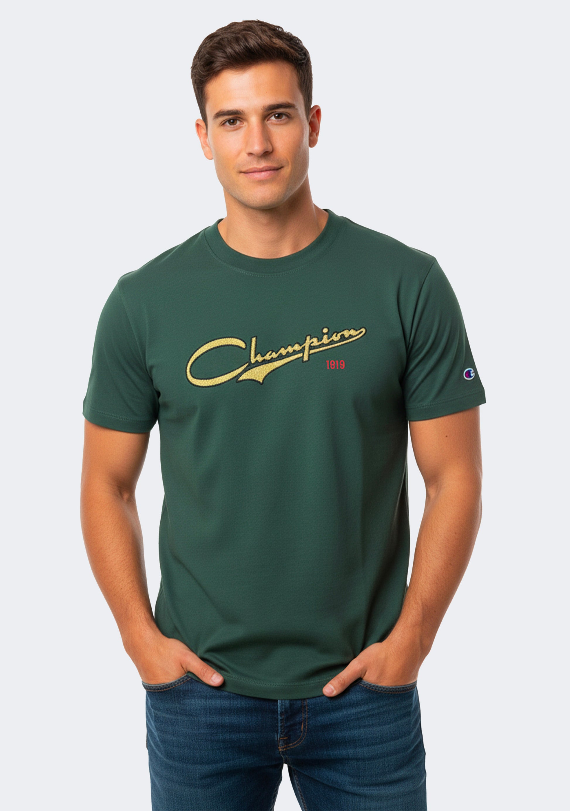 Champion Men's Heritage Knights Script Logo Tee