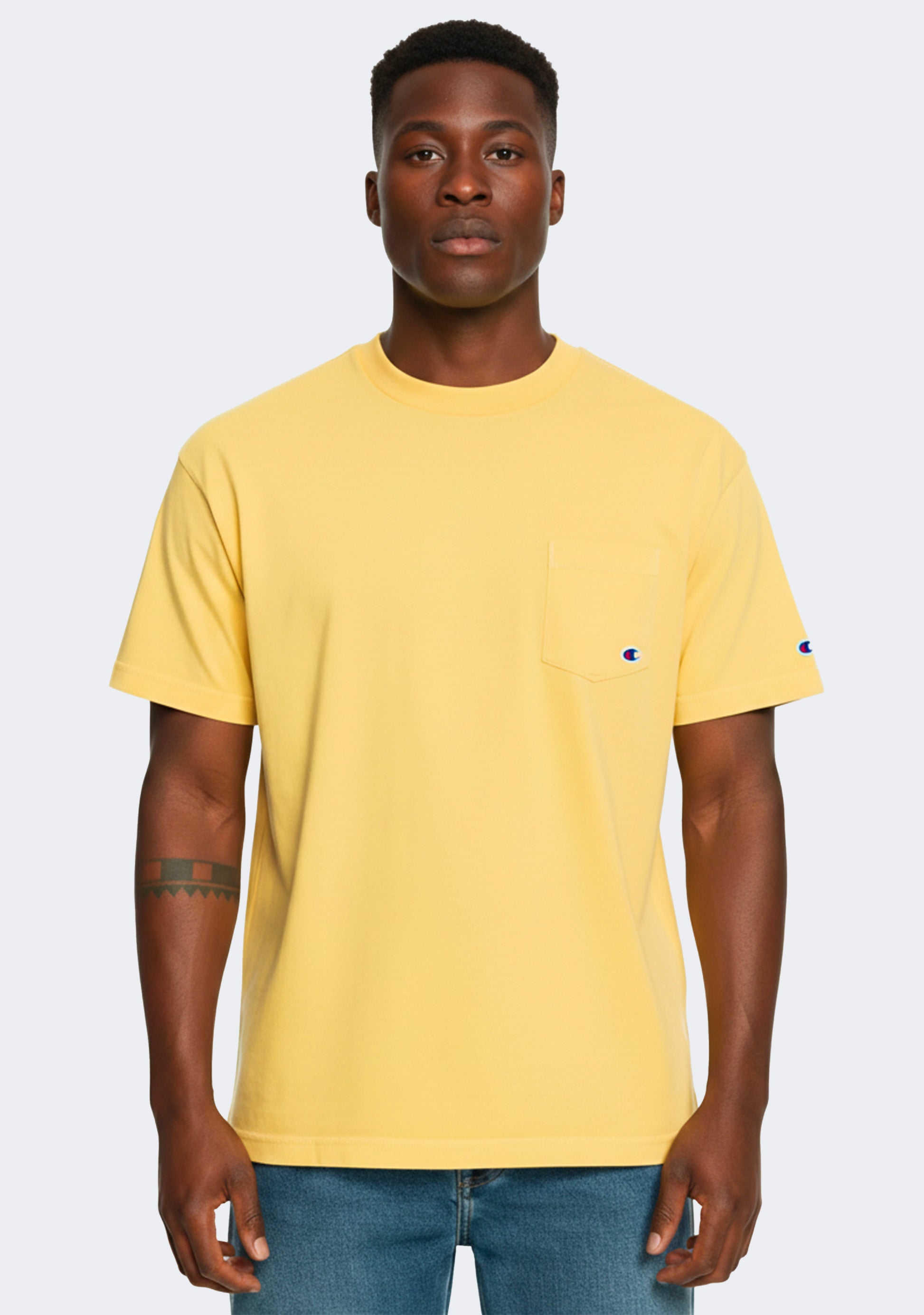 Champion Men's SPS Jersey Pocket Script Tee