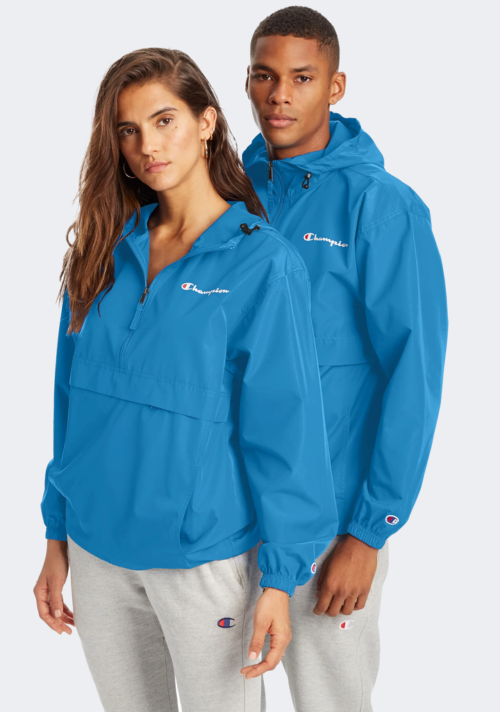 Champion Mens US Quarter Zip Packable Jacket