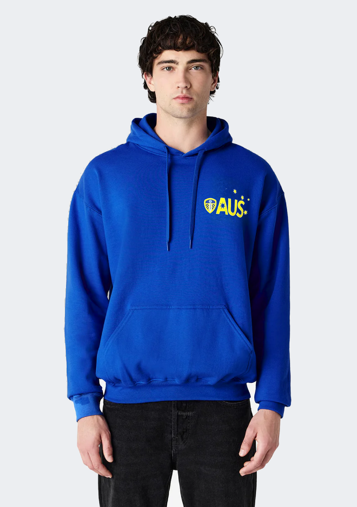 Gildan Adult Leeds Supporter Hoodie Blue