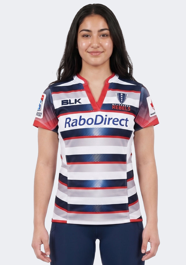 BLK Women's Melbourne Rebels Replica Jersey Home 2015