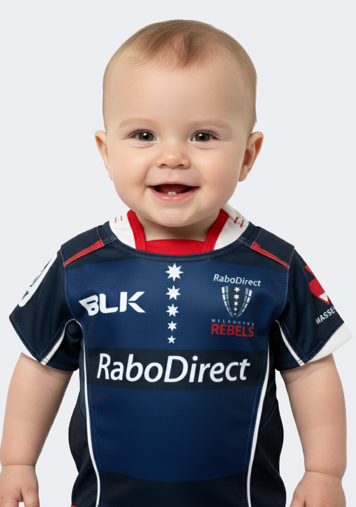 BLK Toddlers Melbourne Rebels Replica Jersey Away 2015