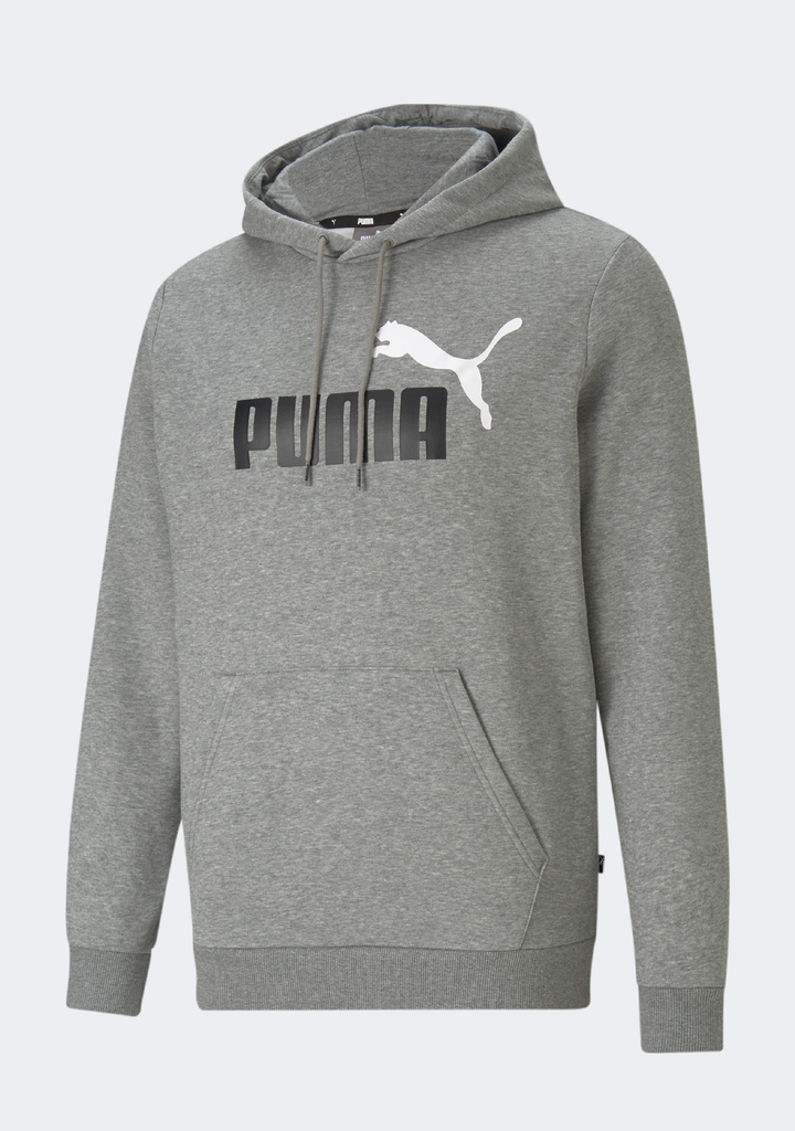 Puma Mens Essentials+ 2-Tone Big Logo Hoodie