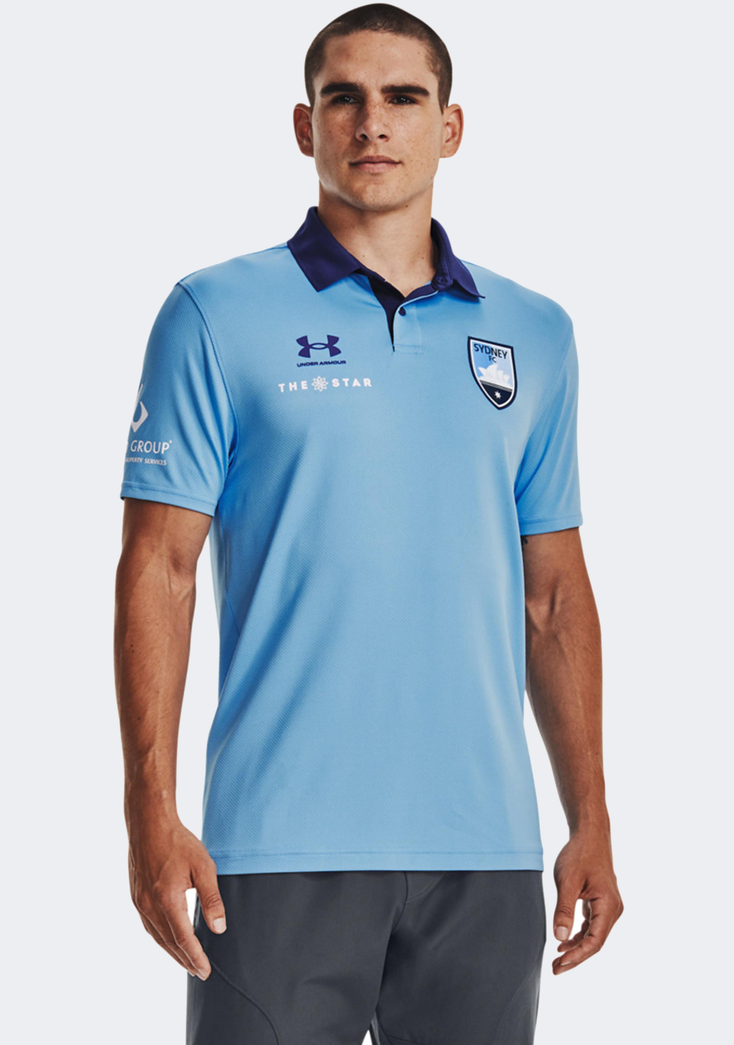 Under Armour Men’s Sydney FC 22/23 Club Polo Sky Blue
