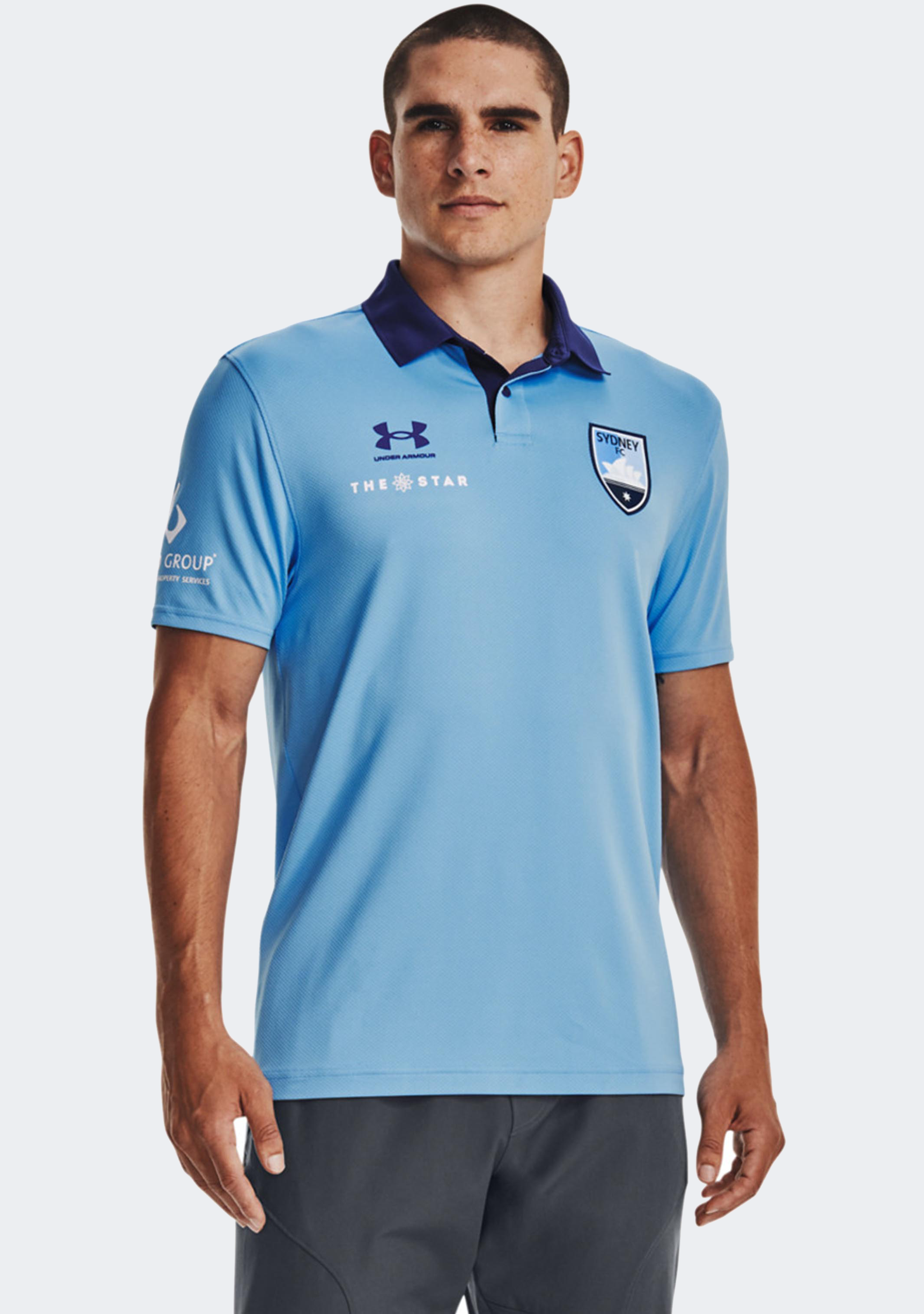 Under Armour Men’s Sydney FC 22/23 Club Polo Sky Blue