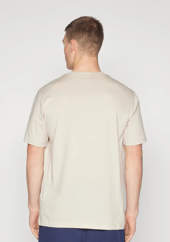Champion Men's Script Logo Short Sleeve Ivory Canvas